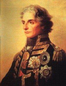 Portrait of Nelson painted by the German artist F.G. Fuger.